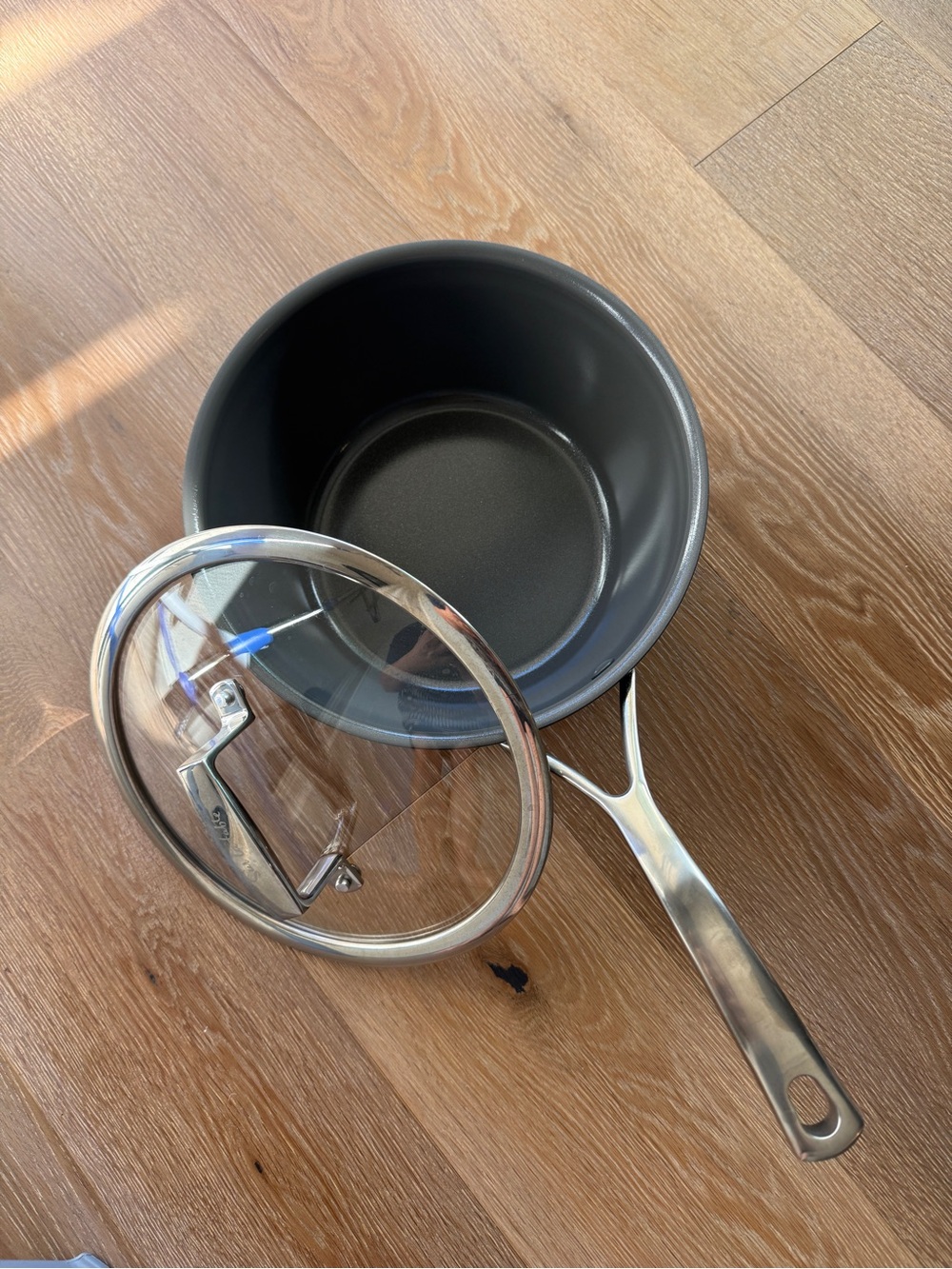 Sur La Table Classic Hard Anodized Ceramic Nonstick Saucepan